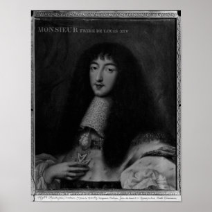 Portrait von Philippe Duc d'Orleans Poster