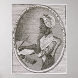 Portrait von Phillis Wheatley Poster