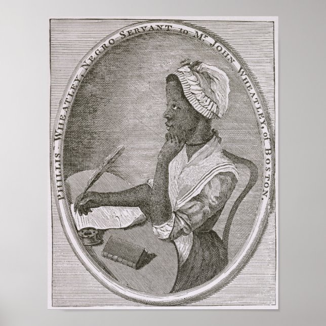 Portrait von Phillis Wheatley Poster (Vorne)