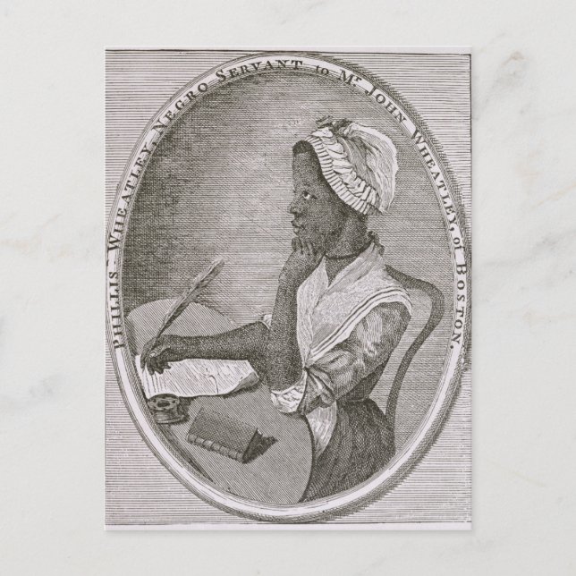Portrait von Phillis Wheatley Postkarte (Vorderseite)