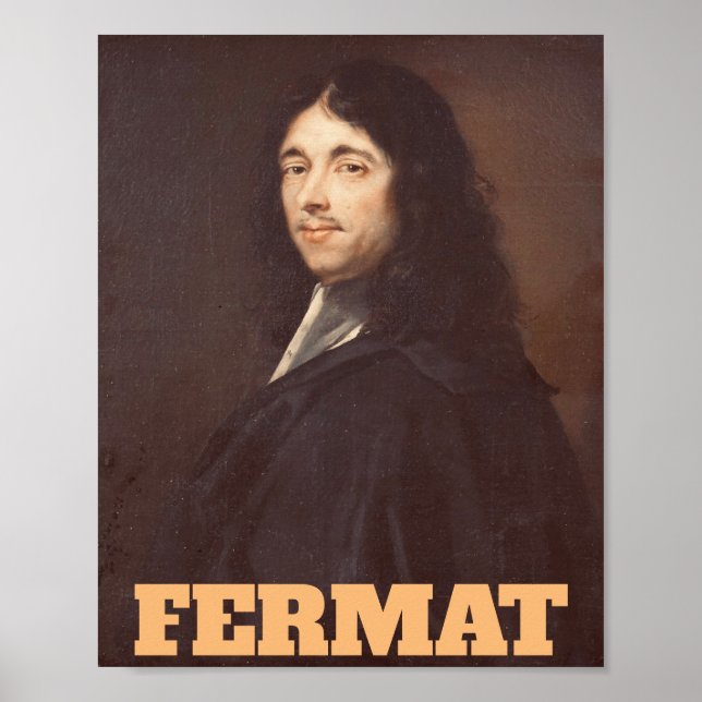 Portrait von Pierre de Fermat Poster (Vorne)
