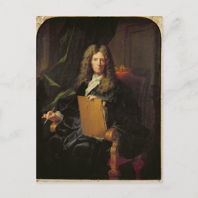 Portrait von Pierre Mignard, c.1690 Postkarte (Vorderseite)