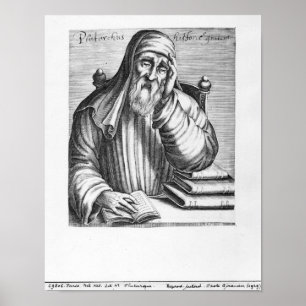 Portrait von Plutarch Poster