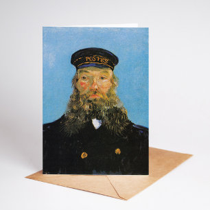 Portrait von Postman Roulin   Vincent van Gogh Karte