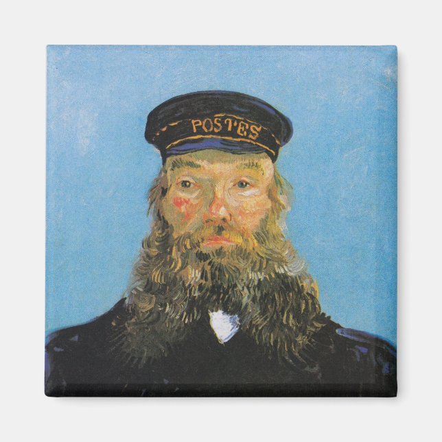 Portrait von Postman Roulin | Vincent van Gogh Magnet (Vorne)