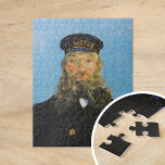 Portrait von Postman Roulin | Vincent van Gogh Puzzle<br><div class="desc">Die Porträtserie von Vincent van Gogh über Joseph Roulin, den Postman in Arles, ist eine herzliche Hommage an seinen nahen Freund und Vertrauten. Die zwischen 1888 und 1889 angestrichenen Arbeiten zeigen Van Gogh's postimpressionistischen Stil mit kühnen Farben, dynamischen Pinselstrichen und expressivem Charakter. Jedes Portrait spiegelt Van Gogh’s Bewunderung für Roulin...</div>