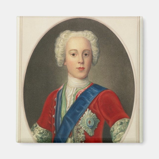 Portrait von Prinz Charles Edward Magnet (Vorne)