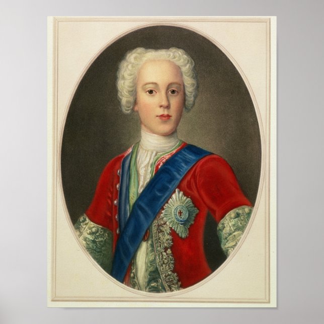 Portrait von Prinz Charles Edward Poster (Vorne)