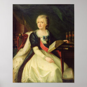 Portrait von Prinzessin Yekaterina R Poster
