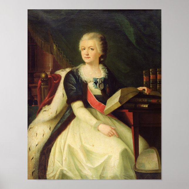 Portrait von Prinzessin Yekaterina R Poster (Vorne)