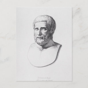 Portrait von Pythagoras Postkarte