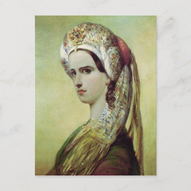 Portrait von Rachel Postkarte (Vorderseite)