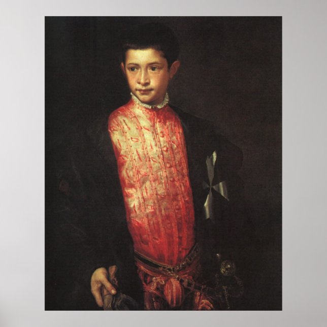 Portrait von Ranuccio Farnese Poster (Vorne)