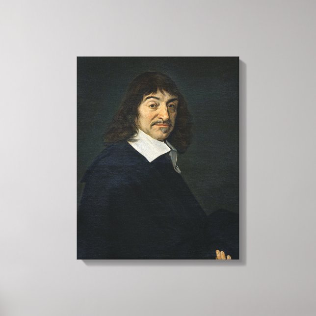 Portrait von Rene Descartes c.1649 Leinwanddruck (Vorderseite)
