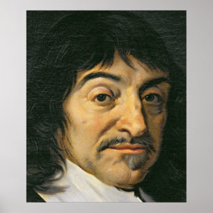 Portrait von Rene Descartes c.1649 Poster