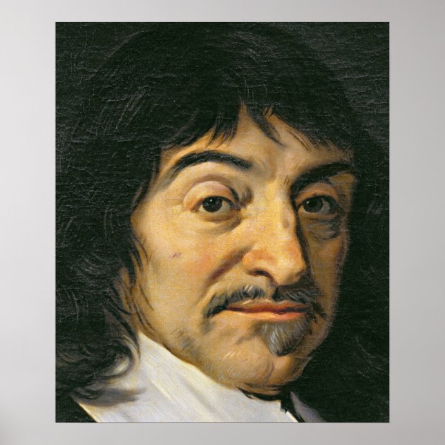 Portrait von Rene Descartes c.1649 Poster (Vorne)