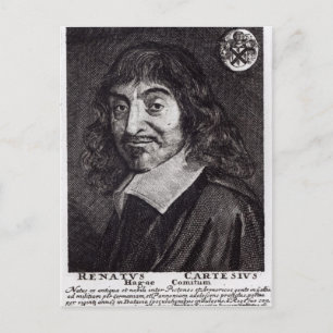 Portrait von Rene Descartes Postkarte