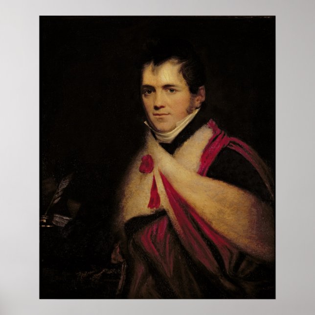 Portrait von Rev. Edward Daniel Clarke c.1822 Poster (Vorne)