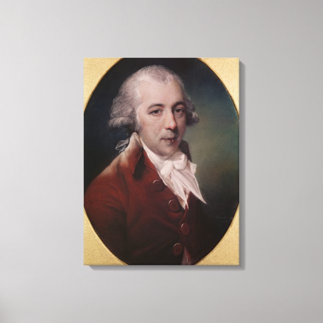 Portrait von Richard Brinsley Sheridan 1788 Leinwanddruck (Vorderseite)