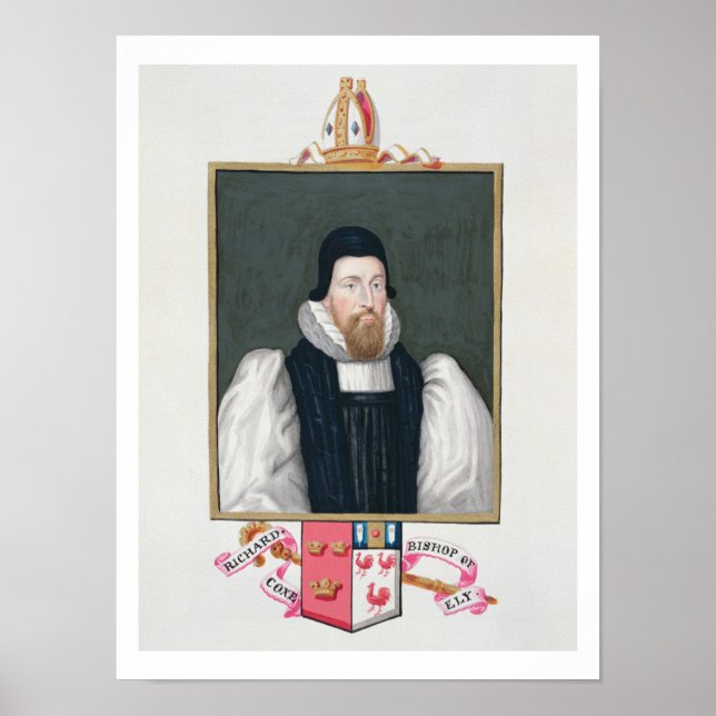 Portrait von Richard Cox (1500-81) Bischof von Ely Poster (Vorne)
