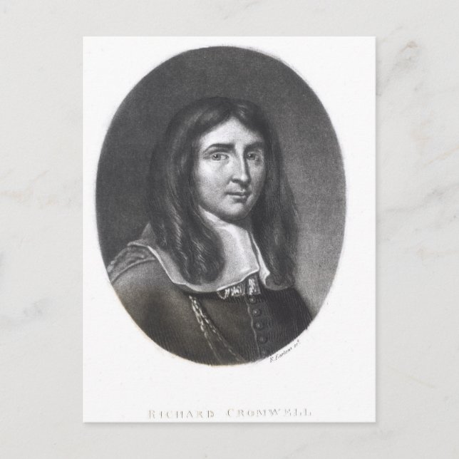 Portrait von Richard Cromwell Postkarte (Vorderseite)