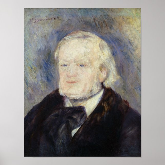 Portrait von Richard Wagner 1882 Poster (Vorne)