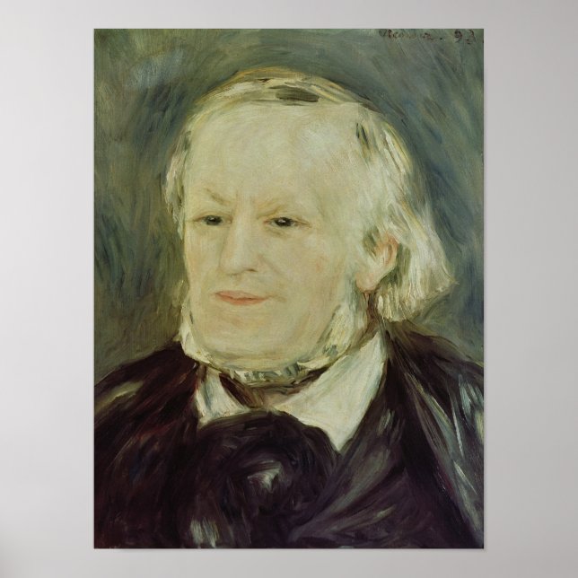 Portrait von Richard Wagner , 1893 Poster (Vorne)