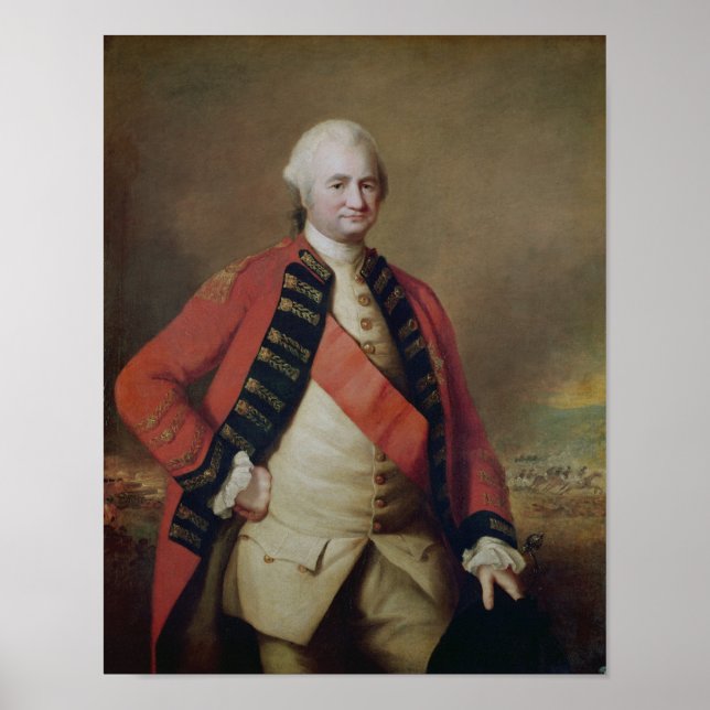 Portrait von Robert Clive 1. Baron Clive, 1773 Poster (Vorne)