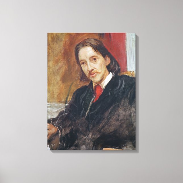 Portrait von Robert Louis Stevenson 1886 Leinwanddruck (Vorderseite)