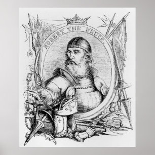 Portrait von Robert the Bruce Poster