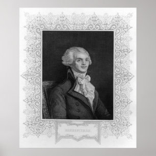 Portrait von Robespierre Poster
