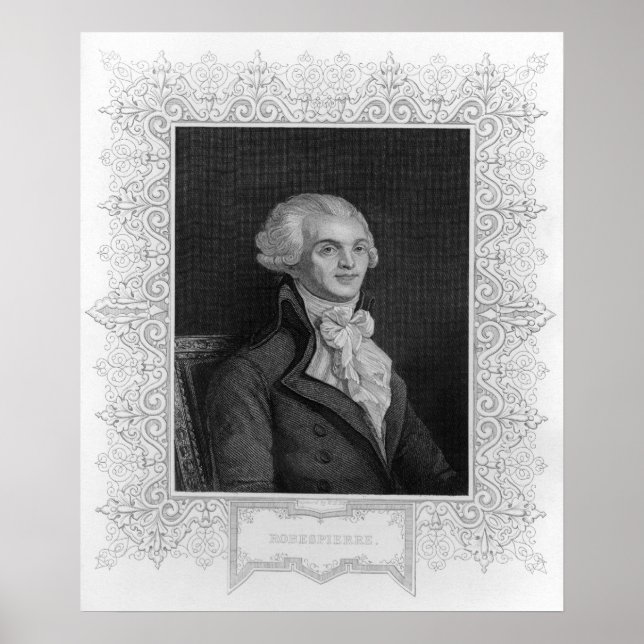 Portrait von Robespierre Poster (Vorne)