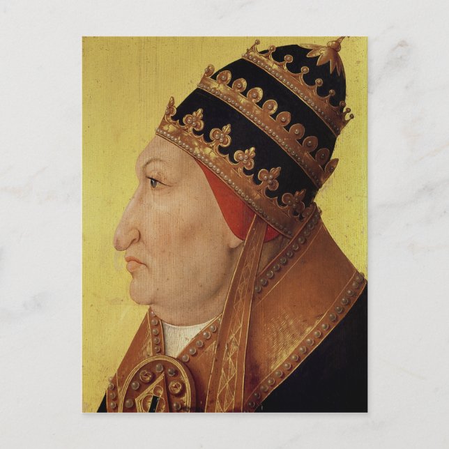 Portrait von Rodrigo Borgia Papst Alexander VI Postkarte (Vorderseite)