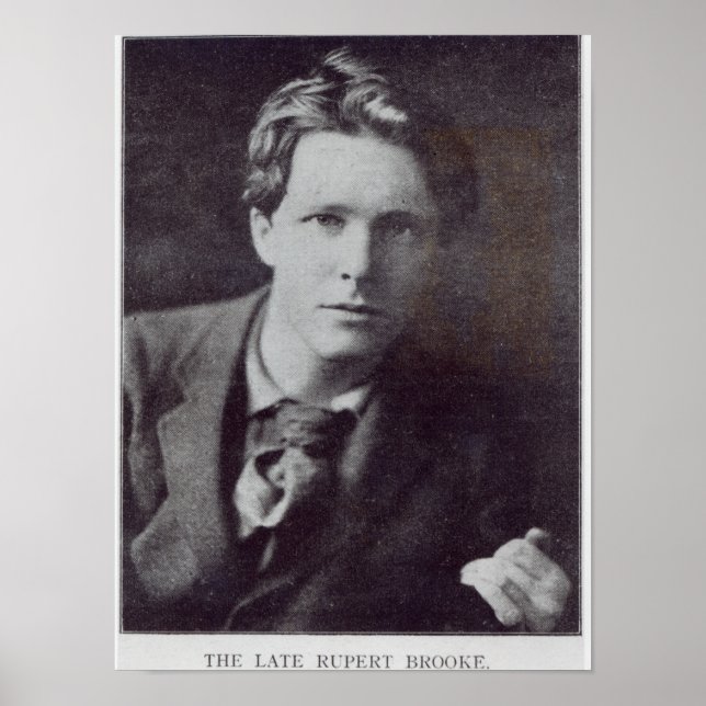 Portrait von Rupert Brooke Poster (Vorne)