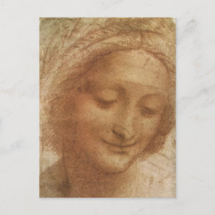 Portrait von Saint Anne von Leonardo da Vinci Postkarte