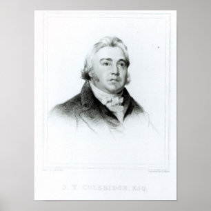Portrait von Samuel Taylor Coleridge Poster