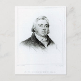 Portrait von Samuel Taylor Coleridge Postkarte