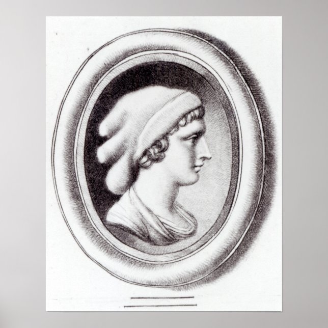 Portrait von Sappho Poster (Vorne)