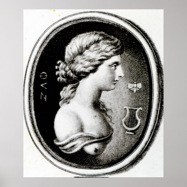 Portrait von Sappho Poster (Vorne)