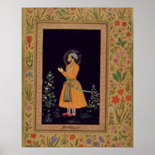 Portrait von Shah Jahan (1592-1666) Mughal, c.1632 Poster