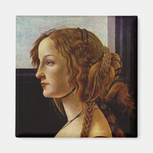Portrait von Simonetta Vespucci von Botticelli Magnet