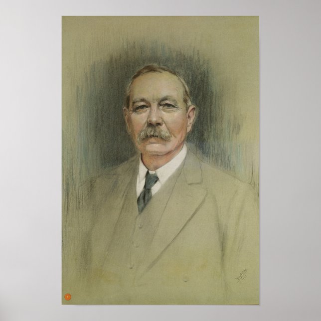 Portrait von Sir Arthur Conan Doyle Poster (Vorne)