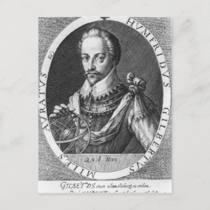 Portrait von Sir Humphrey Gilbert Postkarte