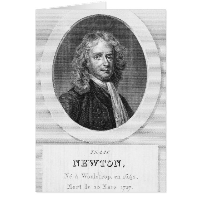 Portrait von Sir Isaac Newton (Vorne)
