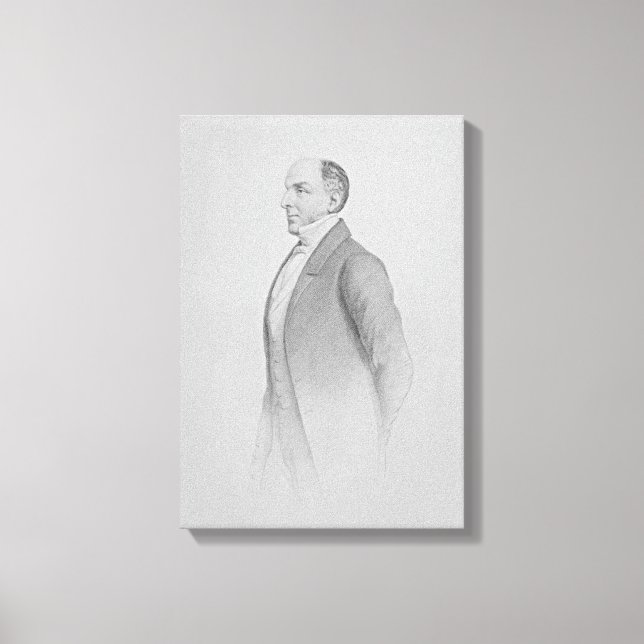 Portrait von Sir James R. G. Graham Leinwanddruck (Vorderseite)