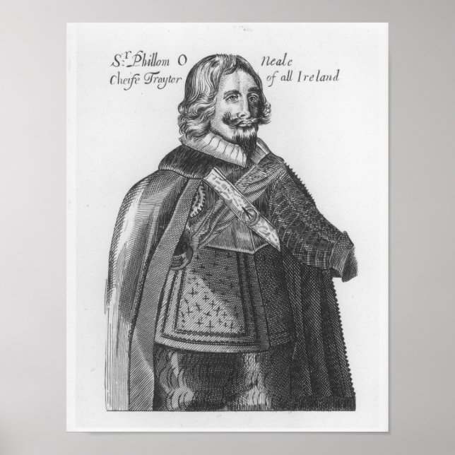 Portrait von Sir Phillom O'Neale Poster (Vorne)