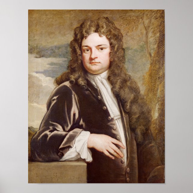 Portrait von Sir Richard Steele 1711 Poster (Vorne)