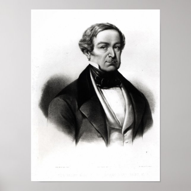 Portrait von Sir Robert Peel Poster (Vorne)