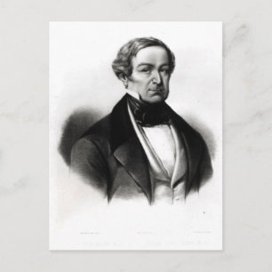 Portrait von Sir Robert Peel Postkarte
