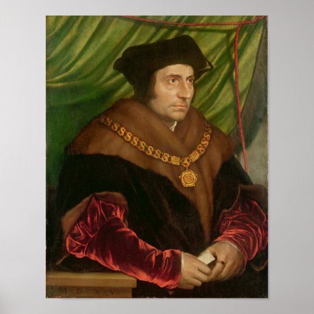 Portrait von Sir Thomas More Poster (Vorne)